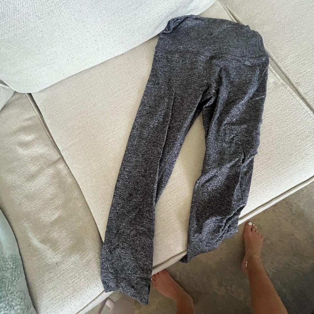 lululemon athletica Heathered Charcoal Gray Leggings